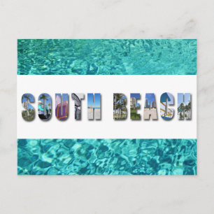 Carte Postale Photo de voyage à South Beach Miami Floride