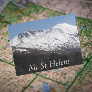 Carte Postale Photo de voyage du cratère du Mont St Helens