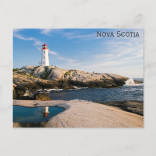 Carte Postale Photo de voyage du phare de la Nouvelle-Écosse