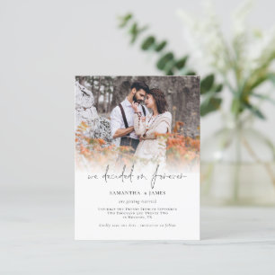 Carte Postale Photo Décidée pour chaque mariage Enregistrer la d