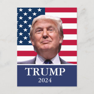 Carte Postale Photo Donald Trump - Président 2024