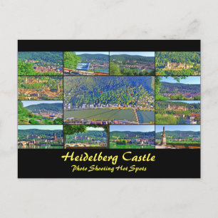 Carte Postale Photo du château de Heidelberg Photo de PostCard H