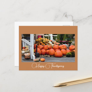 Carte postale photo du Citrouille de Thanksgiving