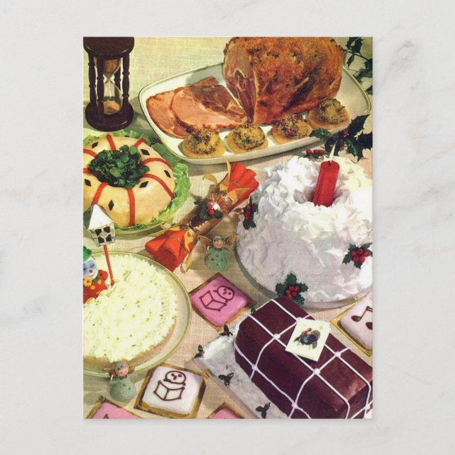 Carte Postale Photo du dîner de Noël (Devant)