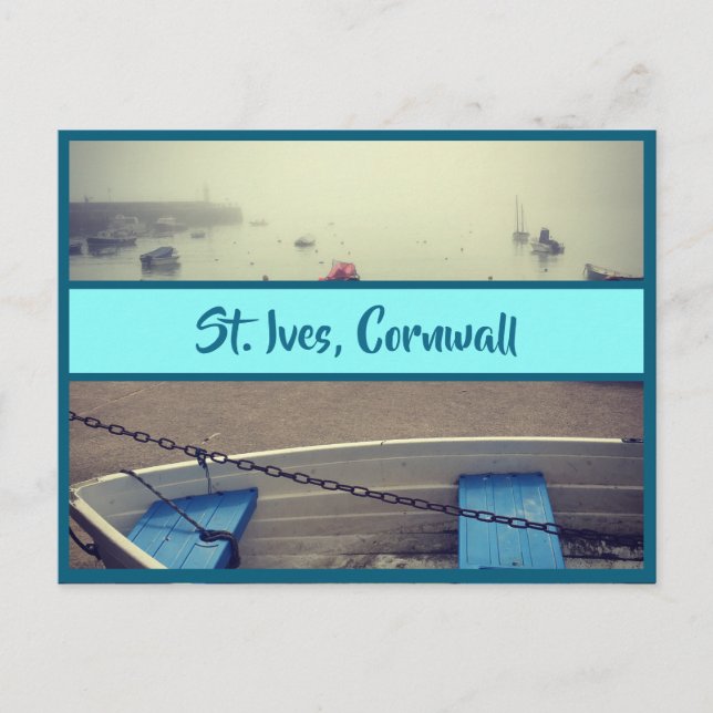 Carte Postale Photo du quai de Cornwall St. Ives (Devant)