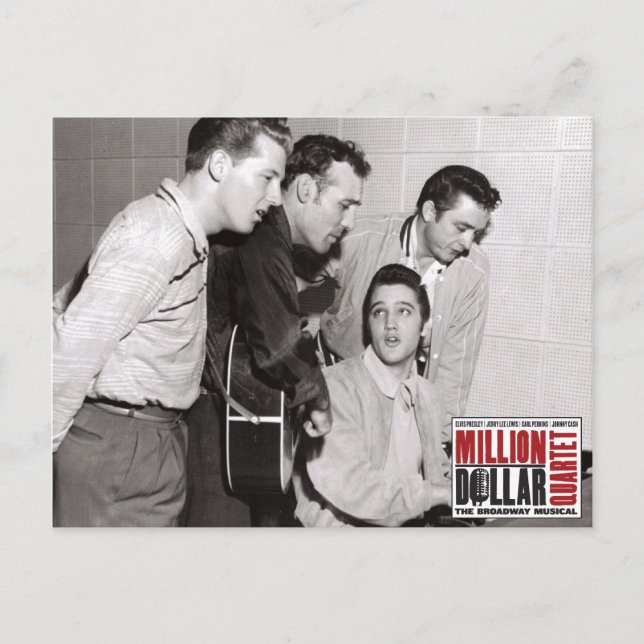Carte Postale Photo du quatuor à millions de dollars (Devant)