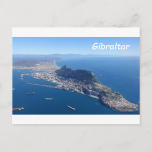 Carte Postale Photo du Rocher de Gibraltar d'en haut