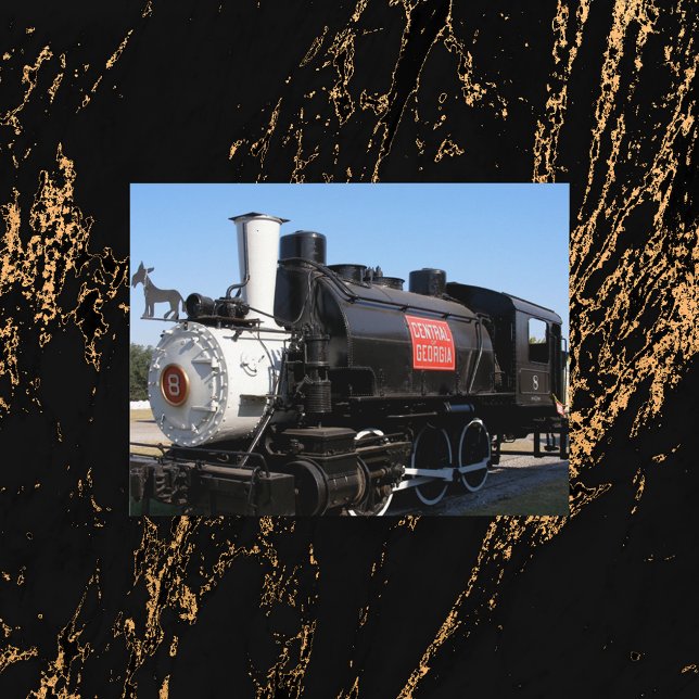 Carte Postale Photo du train ferroviaire du centre de la Géorgie (Créateur téléchargé)