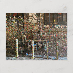 Carte Postale Photo du tristement célèbre mur de gomme de Seattl