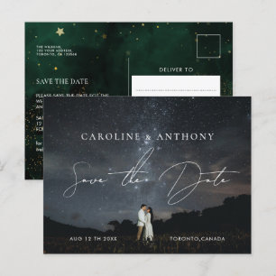 Carte Postale Photo Emerald Green Black Magical