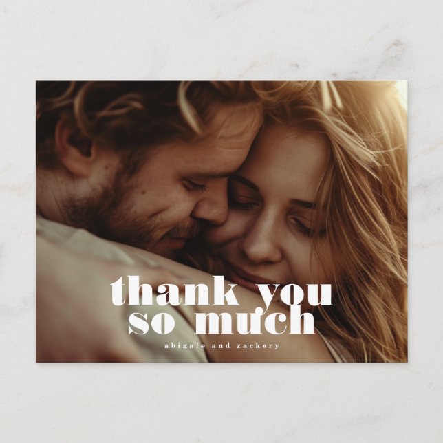 Carte Postale Photo en noir moderne (Devant)