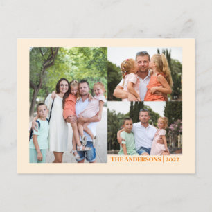 Carte Postale Photo et message de Thanksgiving Cream CUSTOM