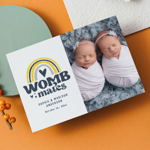Carte postale photo faire-part de naissance   Mate