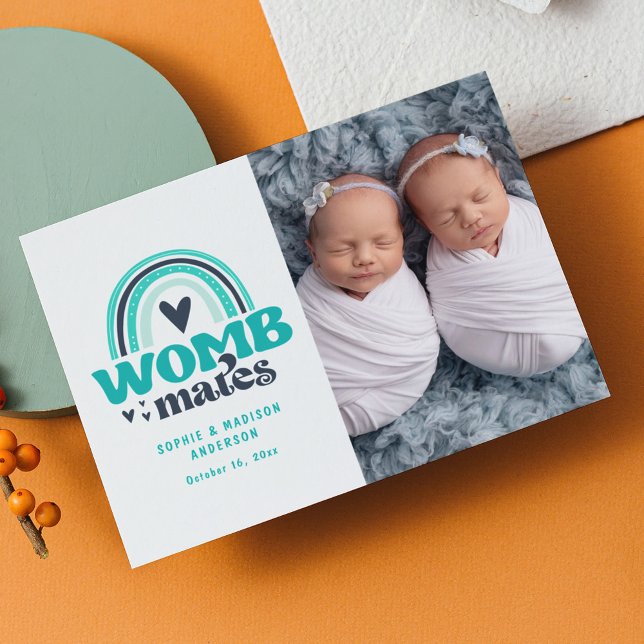 Carte postale photo faire-part de naissance | Mate (Créateur téléchargé)