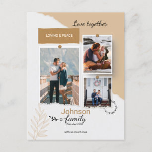 Carte Postale Photo Family Collage Matrice