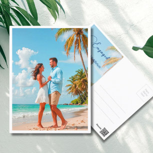 Carte Postale Photo Fiançailles de destination de plage tropical