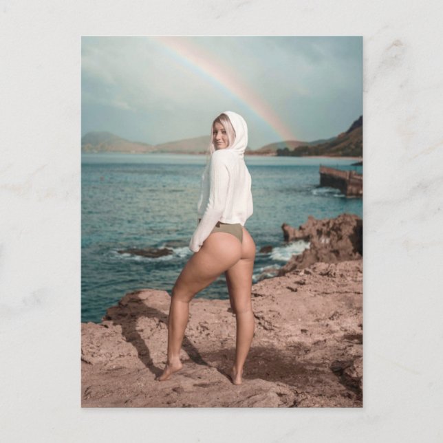 Carte postale photo fille bikini (Devant)