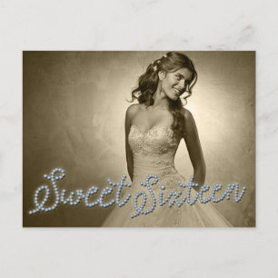 Carte postale PHOTO GLAMOUR DIAMANT SWEET 16 SEIZE