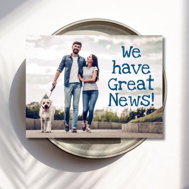 Carte Postale Photo Great News (Créateur téléchargé)