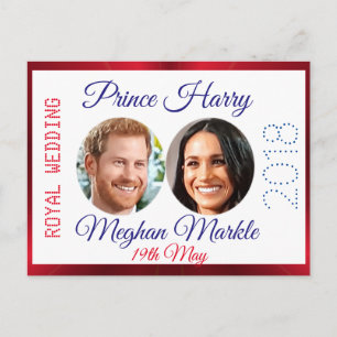 Carte Postale Photo Harry and Meghan souvenir du Mariage royal