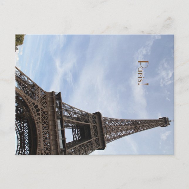 Carte Postale Photo haute définition Tour Eiffel, Paris France (Devant)