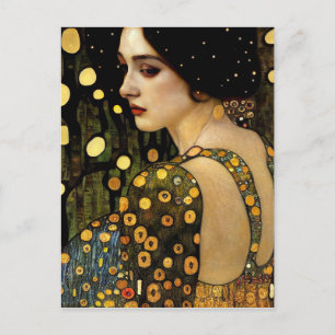 Carte Postale Photo Lady in Gold