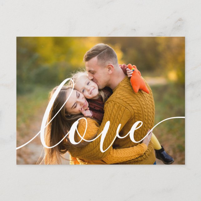 Carte postale photo Love Script (Devant)