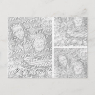 Carte postale photo   modèle de collage pour trois