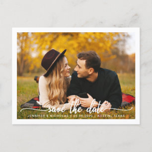 Carte Postale Photo Moderne Enregistrer La Date Annonce