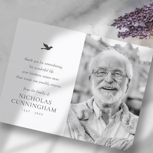 Carte Postale Photo moderne minimaliste simple Memorial