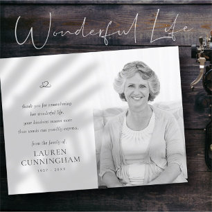 Carte Postale Photo moderne minimaliste simple Memorial