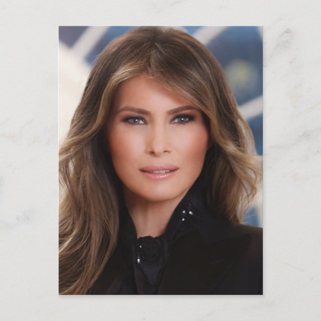 Carte Postale Photo officielle de la Maison Blanche Melania Trum (Devant)