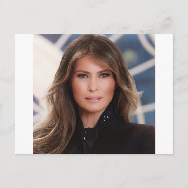 Carte Postale Photo officielle de la Maison Blanche Melania Trum (Devant)