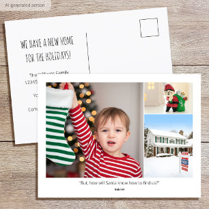 Carte Postale Photo personnalisé Citations drôles de famille Nou