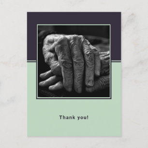 Carte Postale Photo personnalisée Accueil senior Merci d'aidants