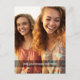 Carte Postale Photo personnalisée avec votre propre mème Snap Ch