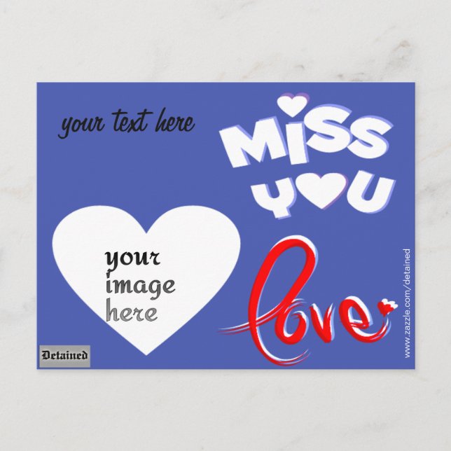 Carte Postale photo personnalisée détenu (Devant)