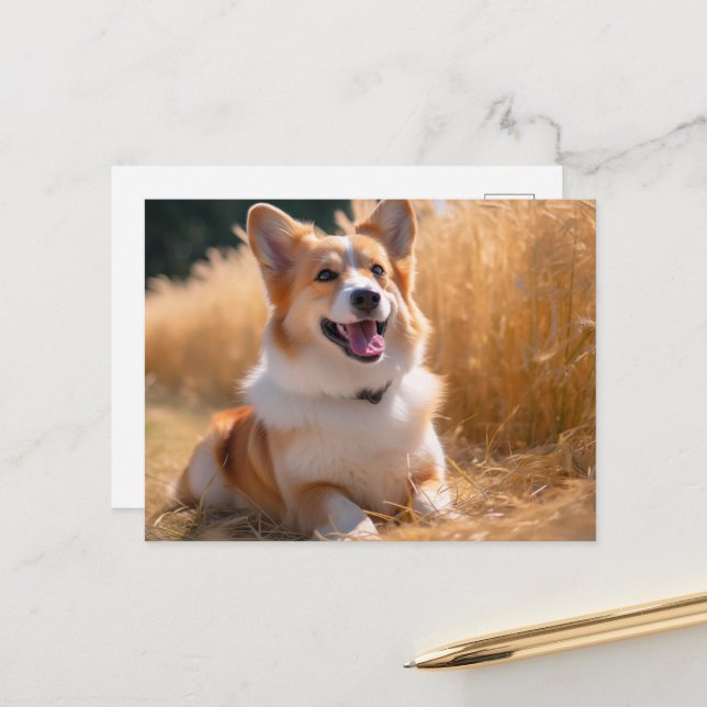 Carte Postale Photo personnalisée pour animaux (Devant/Arrière en situation)