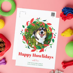 Carte Postale Photo personnalisée pour animaux de compagnie Noël