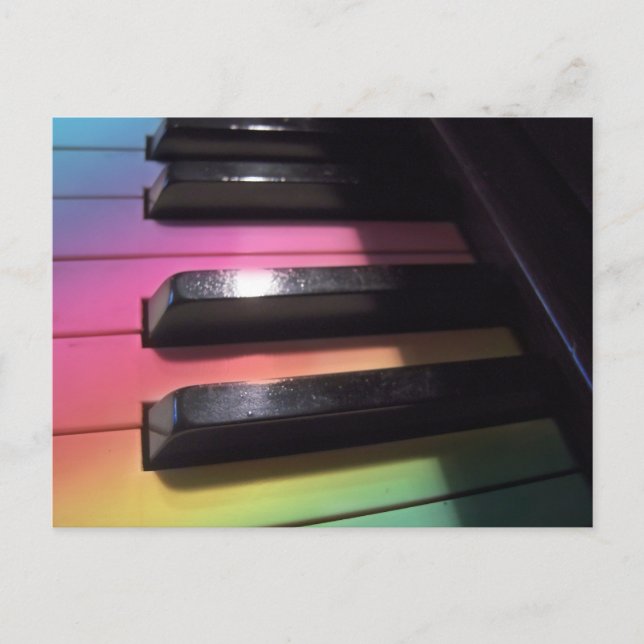 Carte Postale Photo Rainbow Keys (Devant)