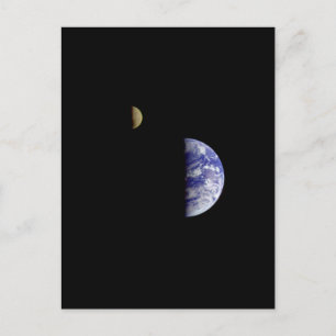 Carte Postale Photo spatiale de la Lune de Terre Galileo