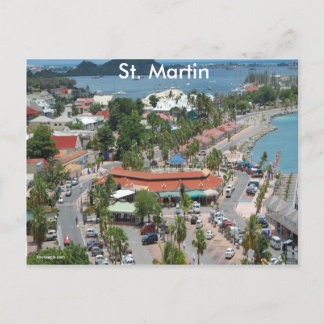 Carte Postale Photo St. Martin et Marigot Bay