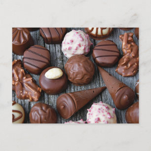 Carte postale Photo Truffes au chocolat