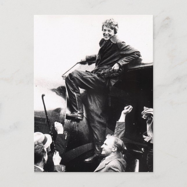 Carte Postale Photo vintage Amelia Earhart (Devant)