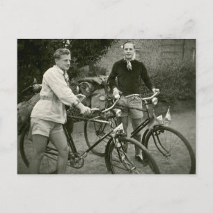 Carte postale photo vintage Cyclistes