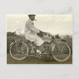 Carte Postale photo vintage de moto vers 1915