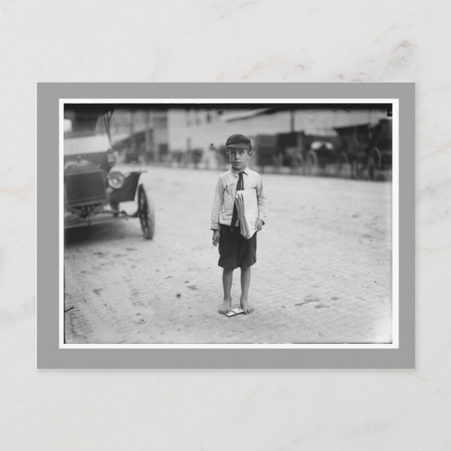 Carte Postale Photo vintage de Newsboy (Devant)