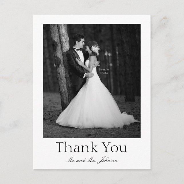 Carte Postale photo vintage merci (Devant)