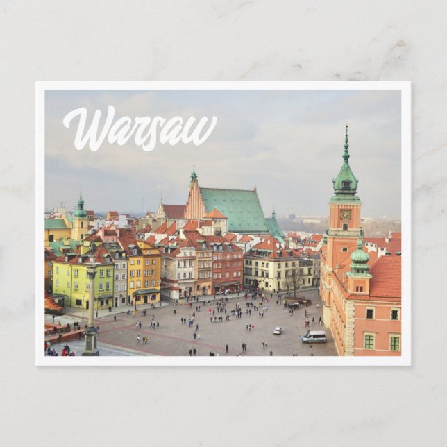 Carte postale photo Warsaw Pologne (Devant)