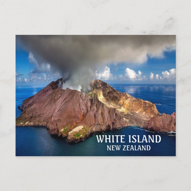 Carte Postale Photo White Island Volcano Nouvelle-Zélande (Devant)